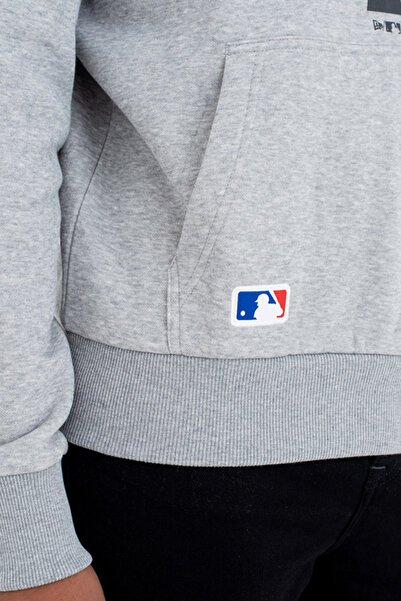 NEW ERA New Era® sweatshirt, jacket, blouse with New York Yankees print, unisex, hood and pockets, gray, XL