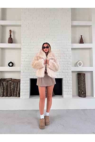 GALAVİP Women's Premium Soft Textured Lined Faux Fur