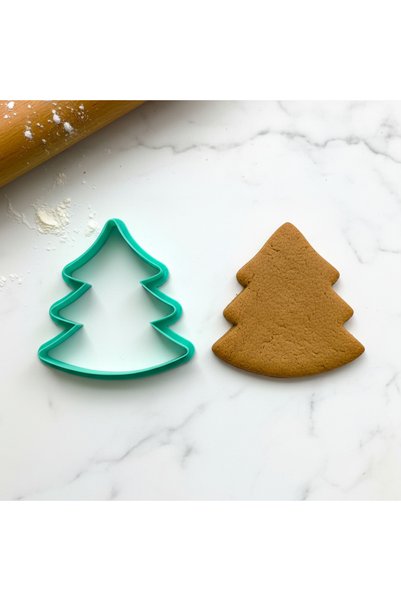 Craftelle Stylized Pine Tree Dough Cutter |   Ideal for Modern Decorations