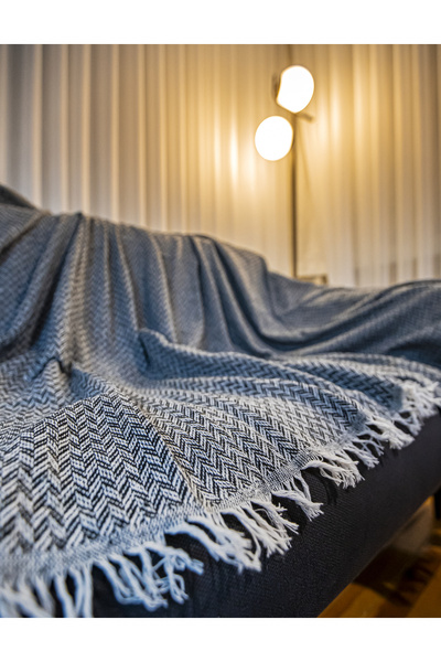 JOLLY HOME Lodos Home Cotton Double-Sided Sofa & Couch Cover Shawl 170X210 cm – Anti-Sweat, Soft Textured