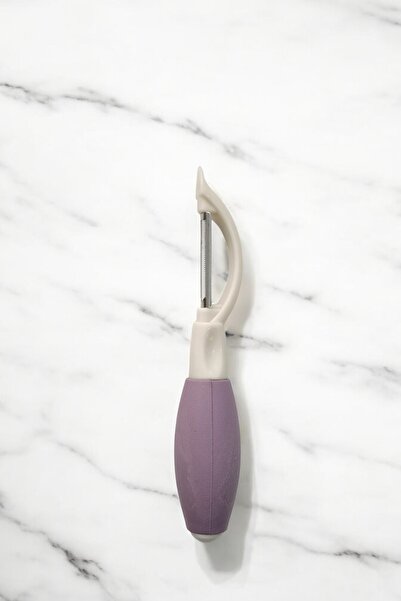 safestore Practical Colorful Silicone Handle Double-Headed Side Bulge Peeler Steel Fruit and Vegetable Peeler