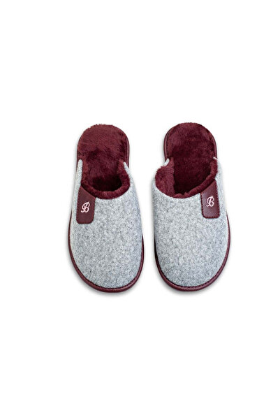 Belsta Slippers - burgundy fur