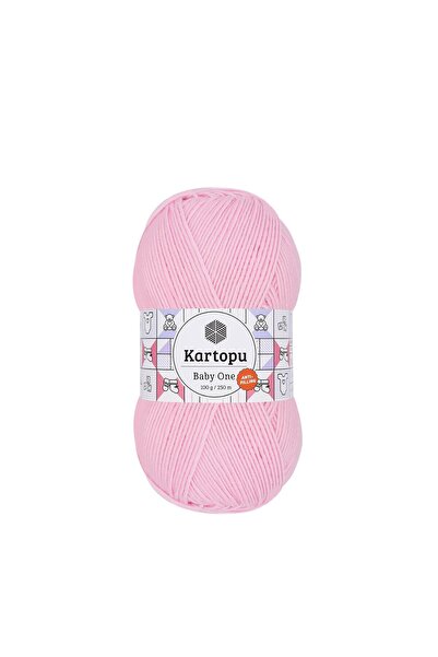 Kartopu خيط أطفال مضاد للتكور بنسبة 100% من بيبي ون K782 باللون الوردي الفاتح