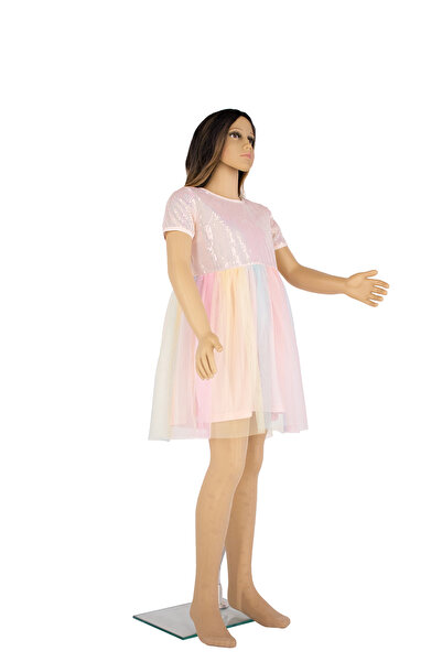 PETRA-ELISA Παιδικό Καλσόν Λύκρα 20 DEN με Σχέδιο Evelina, Μπεζ, 6-9 ani