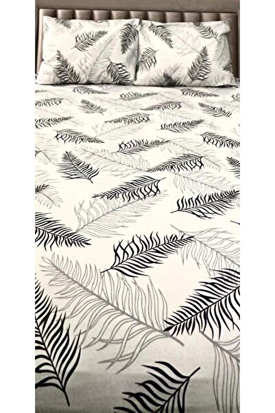 Arma Concept Single Ranforce Fabric Leaf Patterned Fitted Elastic Sheet & 1 Pillow Case