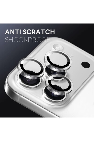 TechnoZone Tempered Camera Lens Protector with Metal Frame Compatible with iPhone 17 Pro and 17 Pro Max