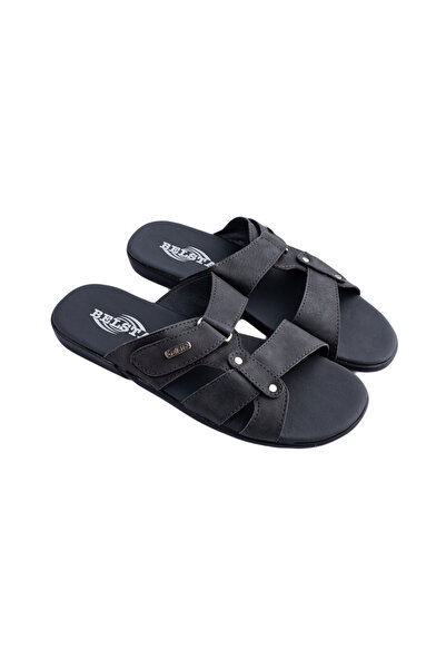 Belsta Summer flip-flops with Velcro closure, gray color