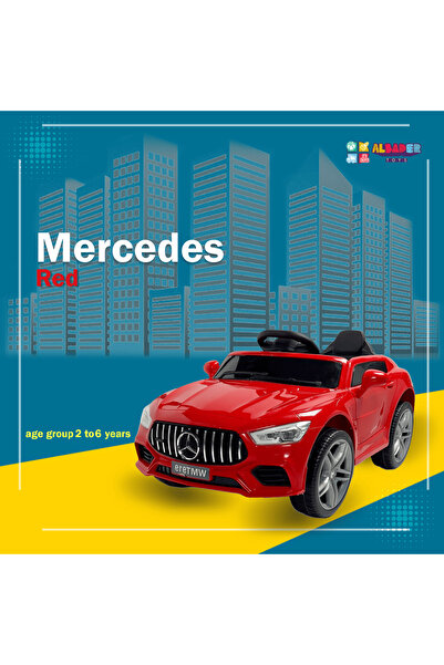 ALBADER Electric Car, Ride On Car Luxury Mercedes, With 12V Battery, 2 Motors, Remote Control, Music