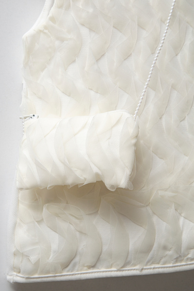 YUSALİ Birthday/Wedding / Special Occasion Soft Tulle Fabric, Comfortable Inner Lining Dress with Bag