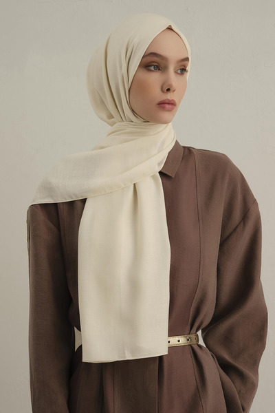 Armine Logo Border Cotton Silk Shawl 1 58