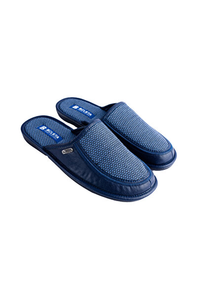 Belsta Papuci de casa blue leather