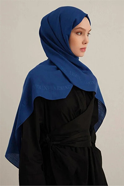 Armine Logo Border Cotton Silk Shawl 1 28