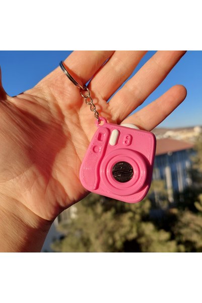 Rafine Studio 3D Instax Designed Keychain – Cute Camera Accessory Keychain (Without Photo)