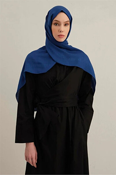 Armine Logo Border Cotton Silk Shawl 1 28
