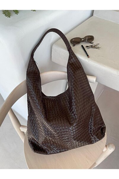 Senza Vedere New School Knitted Detailed Shoulder Bag