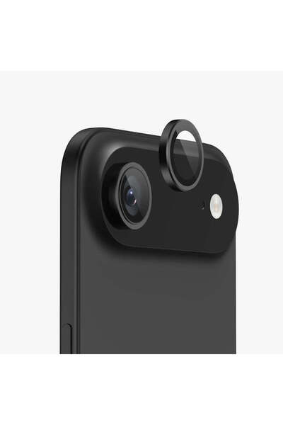 bbtech iPhone 17 Air Compatible Metal Framed 9H Tempered Glass Camera Lens Protector Crystal Clear
