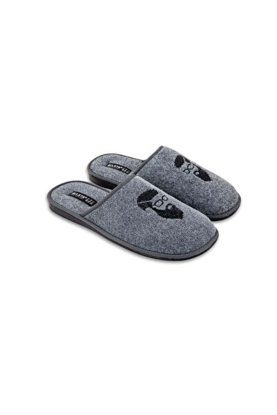 Belsta Grey felt slippers