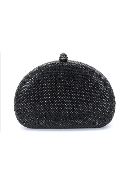 Papillon حقيبة كلاتش سهرة سوداء سادة