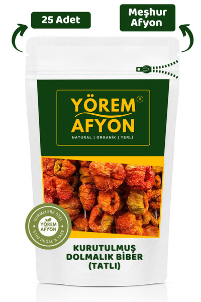 Gülçehre Afyon Yöresinden Anadolu Tencerelerinin Kırmızı Gülü Hakiki Kurutulm...