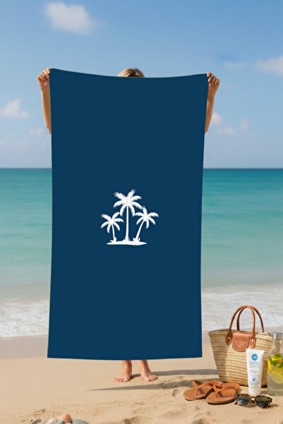BETHA Palm Tree Patterned Cotton Beach Towel – Patterned Design