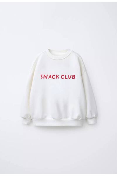 MİO Unisex Children's Sweatshirt with Back Print Detail