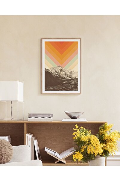 Thetic Florent Bodart - Peisaj de munte nr. 1 - Poster de perete PREMIUM fără cadru cu estetică modernă