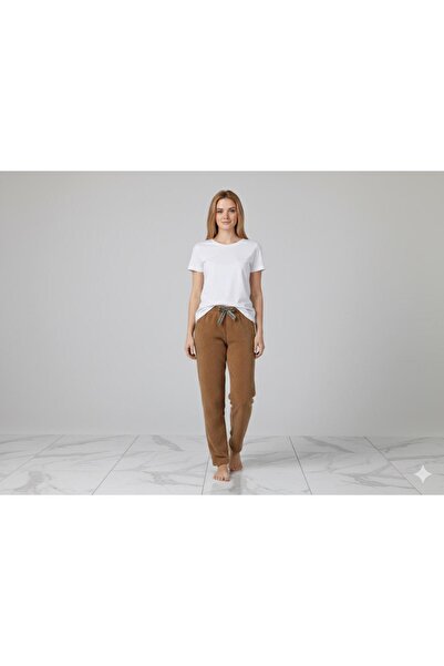 FAMES PİJAMA Winter Plush Women's Pajama Bottoms