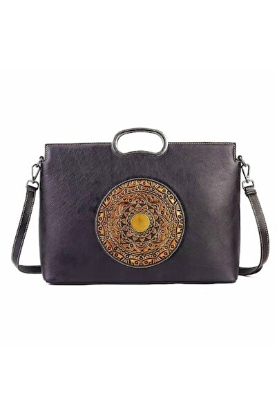 TopToday by C&S Geanta De Dama Boutique Deluxe, Piele Naturala Manere Argintii, Buzunare Multiple, Spatiu Generos, C
