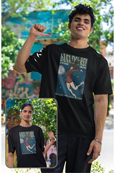 Fuddy Moda Μπλουζάκι με στάμπα Unisex La To The Moon World Tour, μπλουζάκι με...