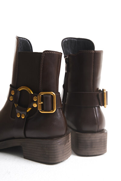 Solo Bag Women's New Season Flat Buckle Detailed Elastic Daily Comfortable Fit Boots