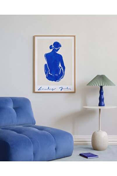 Thetic Portret albastru nr. 2 - Poster de perete PREMIUM fără cadru cu estetică modernă