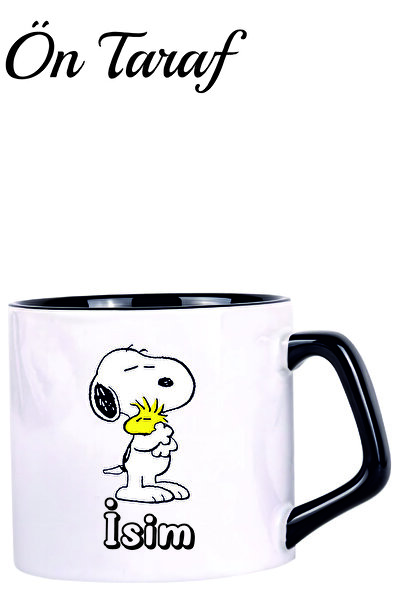 Kreax Snoopy Kişiye Özel Afilli Kupa Bardak