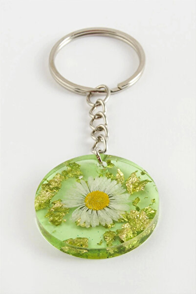 hayalimsah Daisy Epoxy Keychain