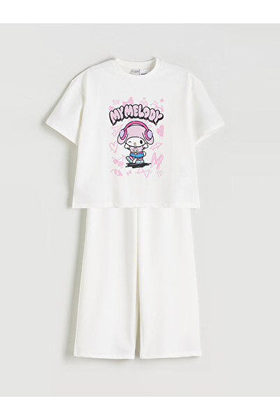 LC Waikiki Lcw Girls' My Melody Printed T-Shirt and Sweatpants