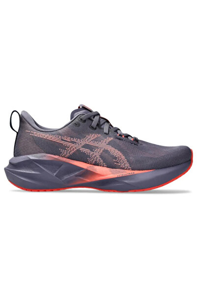 Asics Novablast 5 Lightweight Trainers – Greyish Purple with Coral Reef Accents