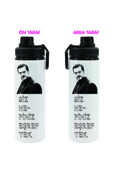 DKDZ SHOP Eşrek Tekkk Printed Metal Water Bottle-850Ml.