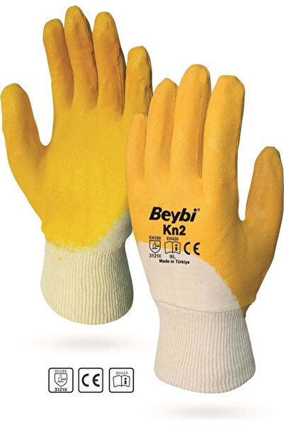 FrereConception Beybi KN2 No:10 Yellow Nitrile Cotton Gloves