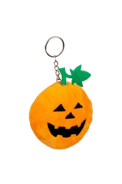OEM Keychain with Orange Plush Pumpkin 13cm
