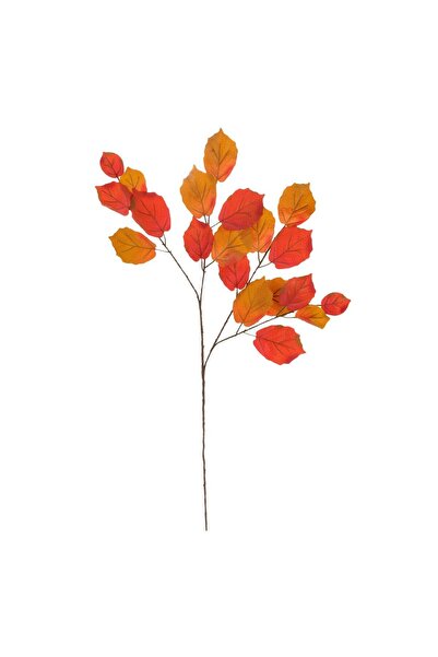 OEM Ramura cu Tulpina Lunga & Frunze Portocalii 72cm