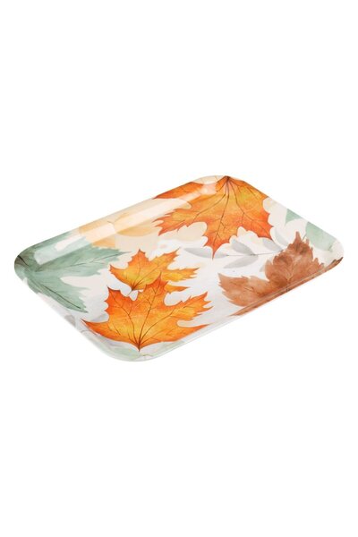 OEM Autumn Leaves Pattern Serving Tray 33x25cm