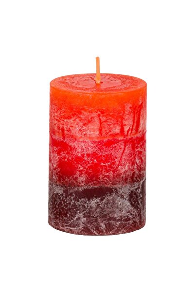 OEM Lumanare Portocalie Rosie Maro cu Aroma de Scortisoara Ø5x7.5cm