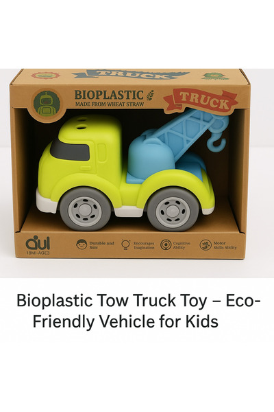 TSUMAB Bioplastic Tow Truck Toy – Eco-Friendly Vehicle for Kids