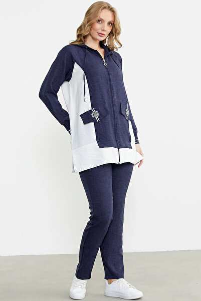 Sementa 76448 Linen Look Hooded Tunic Set