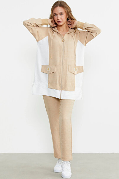 Sementa 76448 Linen Look Hooded Tunic Set