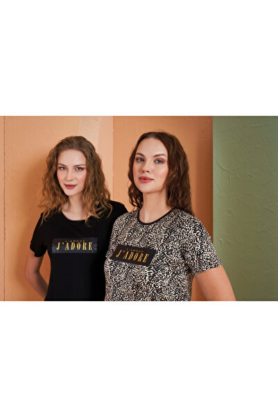 Modestia Pjs 27036 طقم بيجامة نسائي بأكمام قصيرة