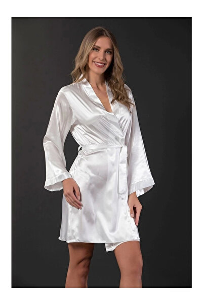mdm style Nilay 652 Short Satin Dressing Gown