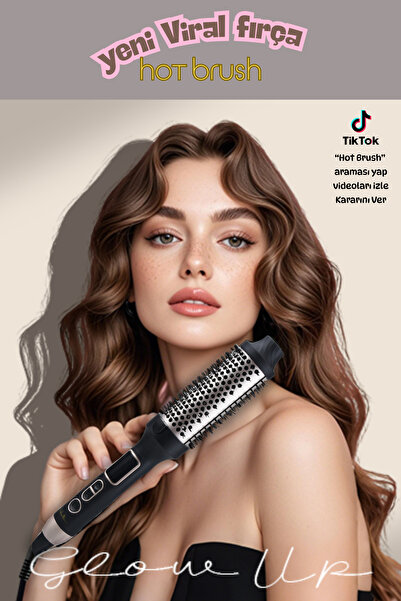 Shibowavy 38mm Heated Hot Brush (Straightening, Volumizing and Styling) Hot Brush