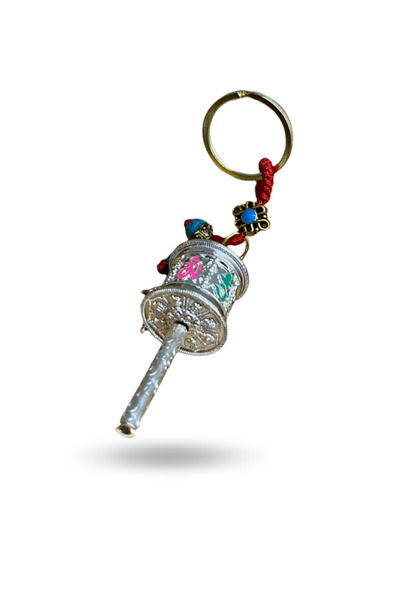 ForWhat Breloc cu roată de noroc din metal pentru birou, acasă, cadou