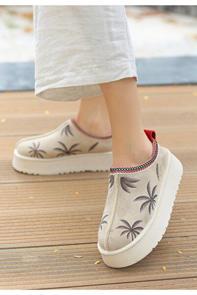 Ethab Ticaret Mucy Beige Suede Boots