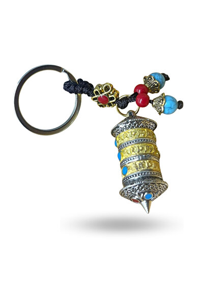 ForWhat Breloc din metal Tibetan Lucky Wheel pentru birou, acasă, cadou